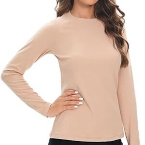 Ralph Lauren Women's Cream Long Sleeve Top